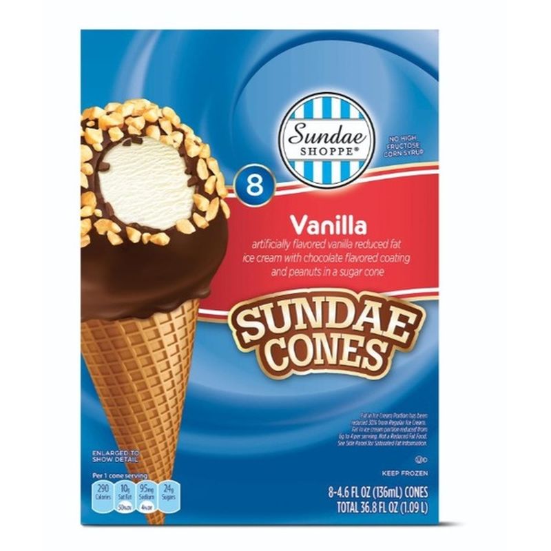 Sundae Shoppe Vanilla Sundae Nut Cones