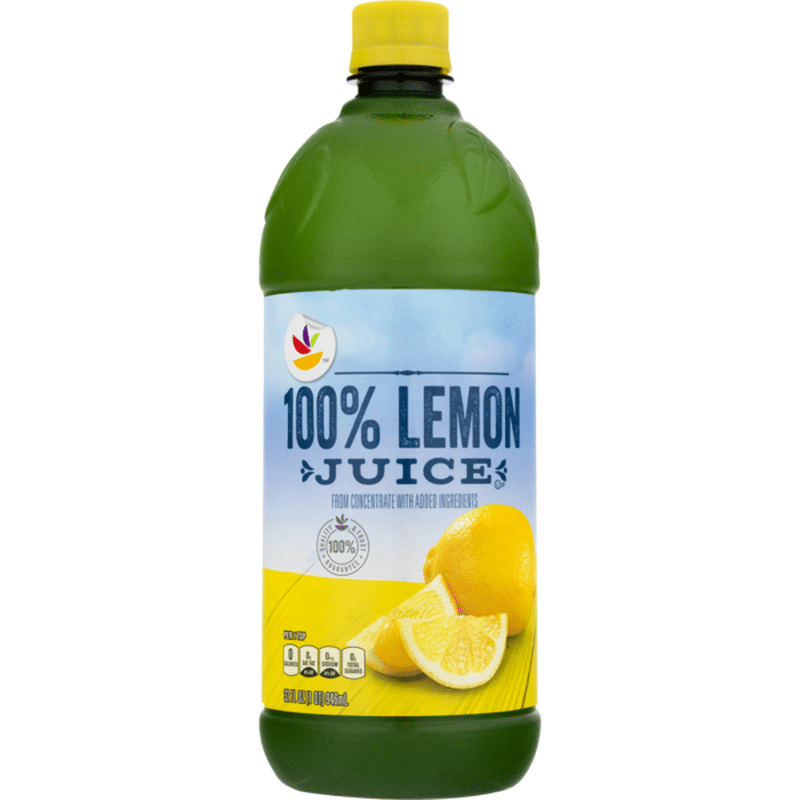 big bottle of lemon juice