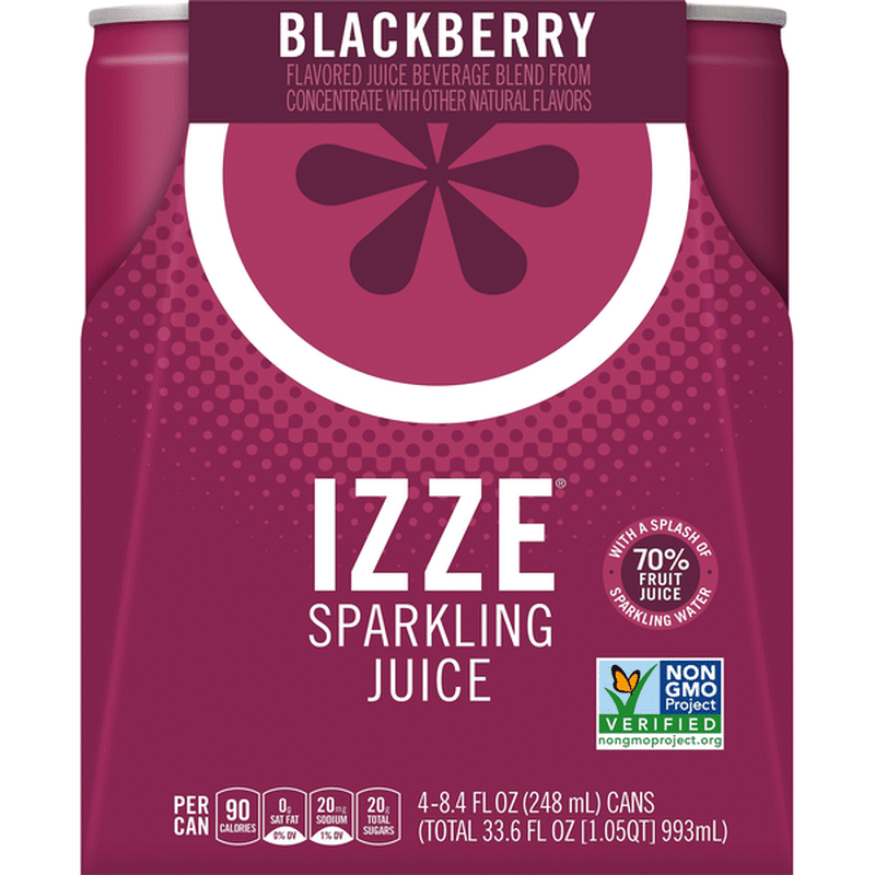 Izze Sparkling Blackberry Juice Beverage (8.4 fl oz) Instacart