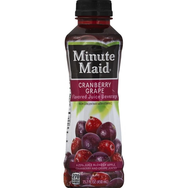 Minute Maid Juice Beverage, Cranberry Grape Flavored (15.2 oz) from