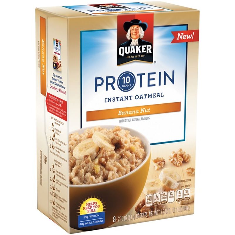 Quaker Banana Nut Oatmeal Nutrition Facts