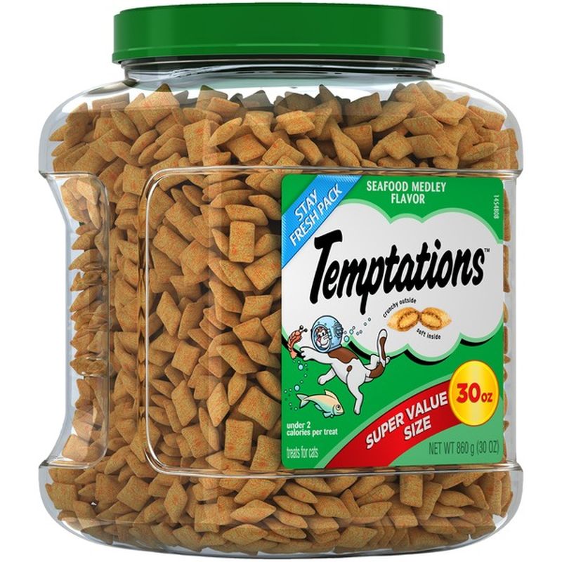 Temptations Seafood Medley Flavor Cat Treats (30 oz) Instacart