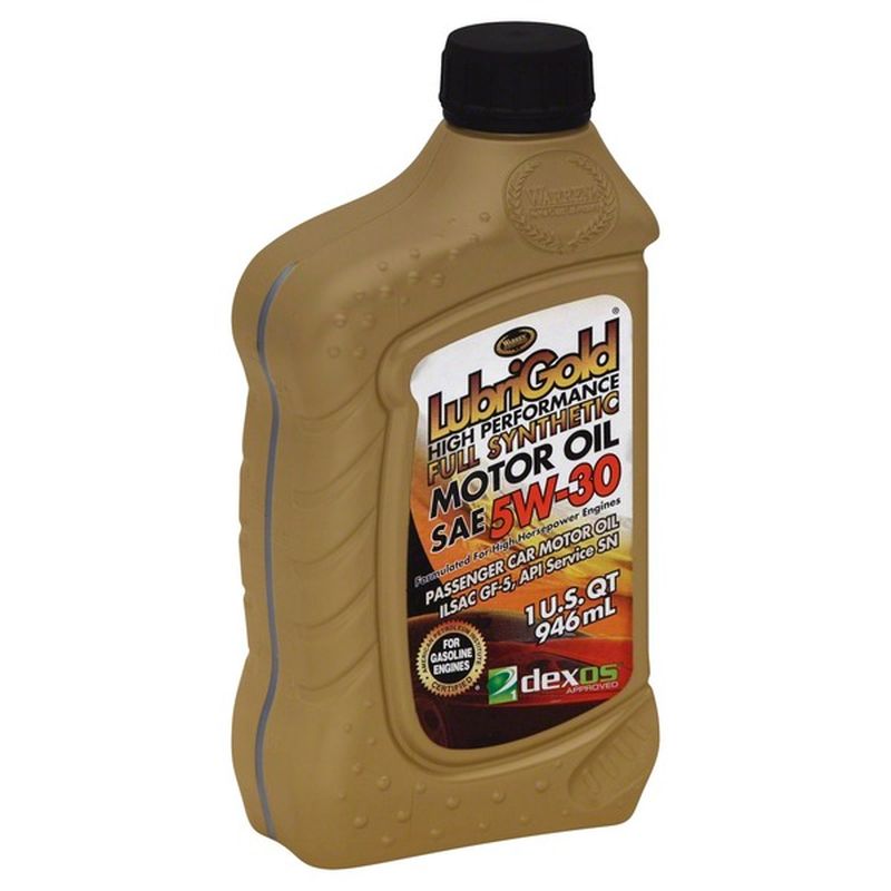 Lubrigold 5W 30 Full Synthethic Motor Oil