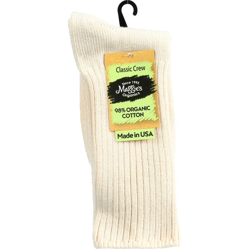 Maggie's Organics Natural Cotton Crew Socks