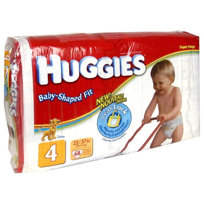 Huggies Diapers, Size 4 (2237 lb), Disney, Super Mega (68 ) Instacart
