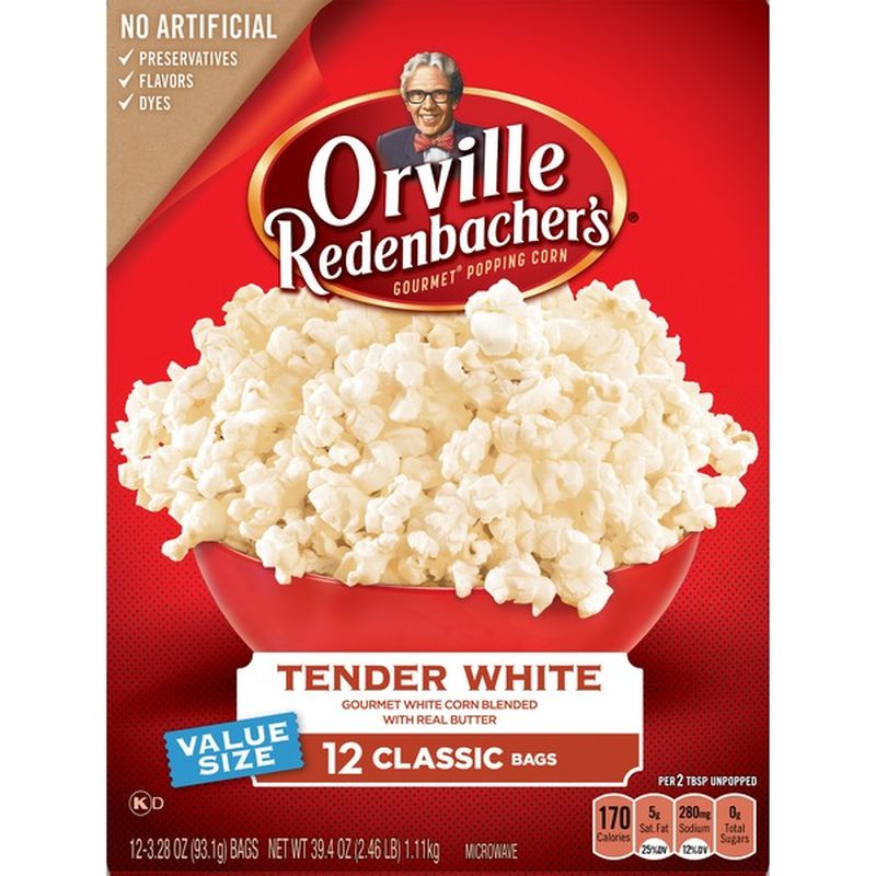 Orville Redenbacher's Tender White Popcorn (39.36 oz) Instacart