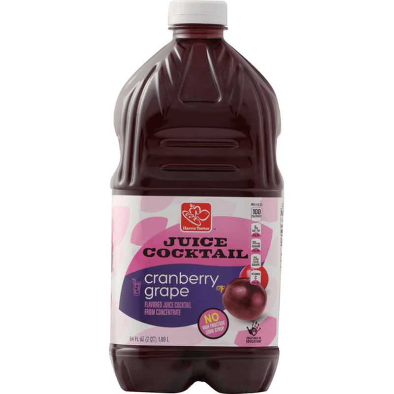 Harris Teeter Juice Cocktail, Cranberry Grape (64 oz) Instacart