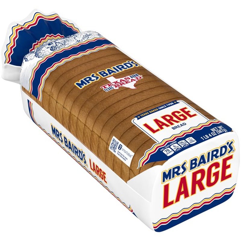 Mrs Bairds Large White Bread Nutrition Information Bread Poster