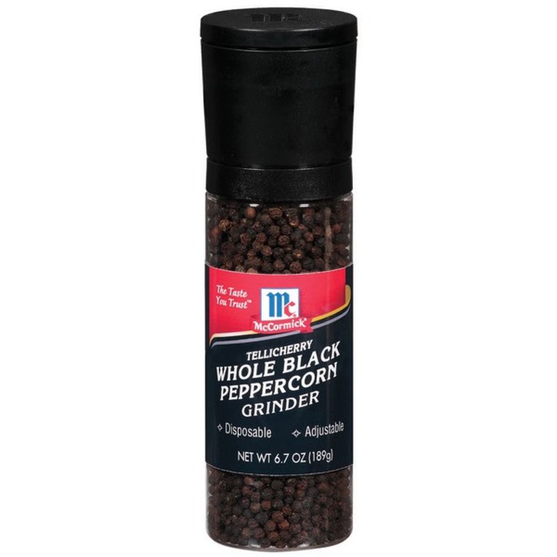 McCormick® Tellicherry Whole Black Peppercorn Grinder (6.7 oz) Instacart