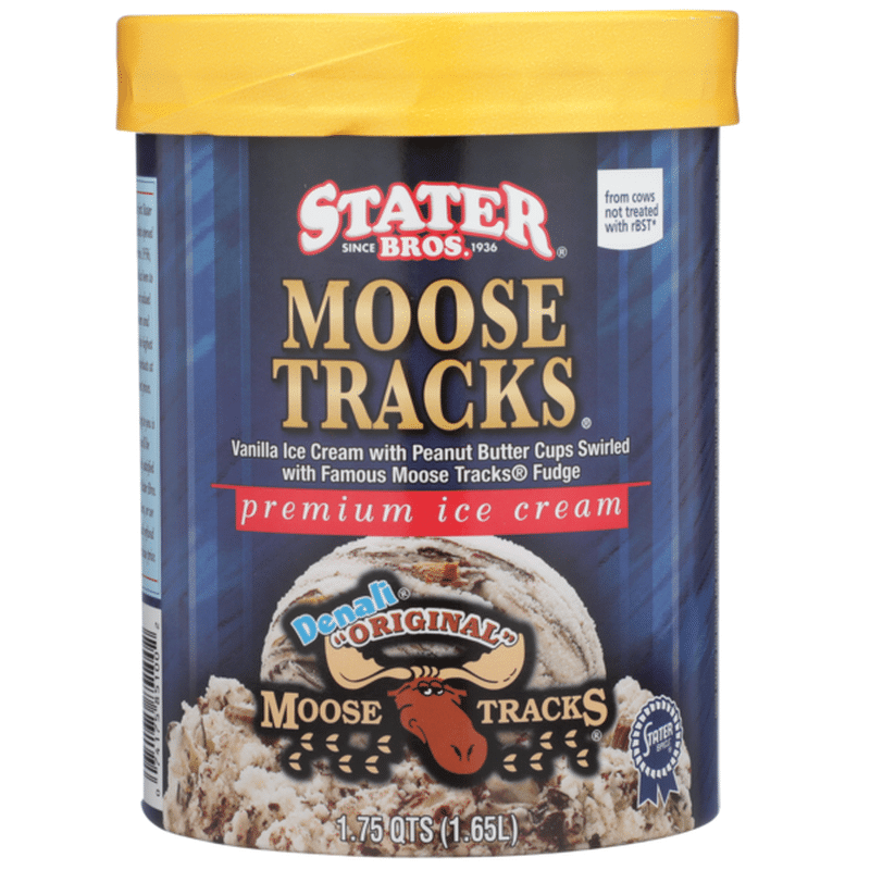 Stater Bros. Markets Denali, Original Moose Tracks Vanilla Premium Ice