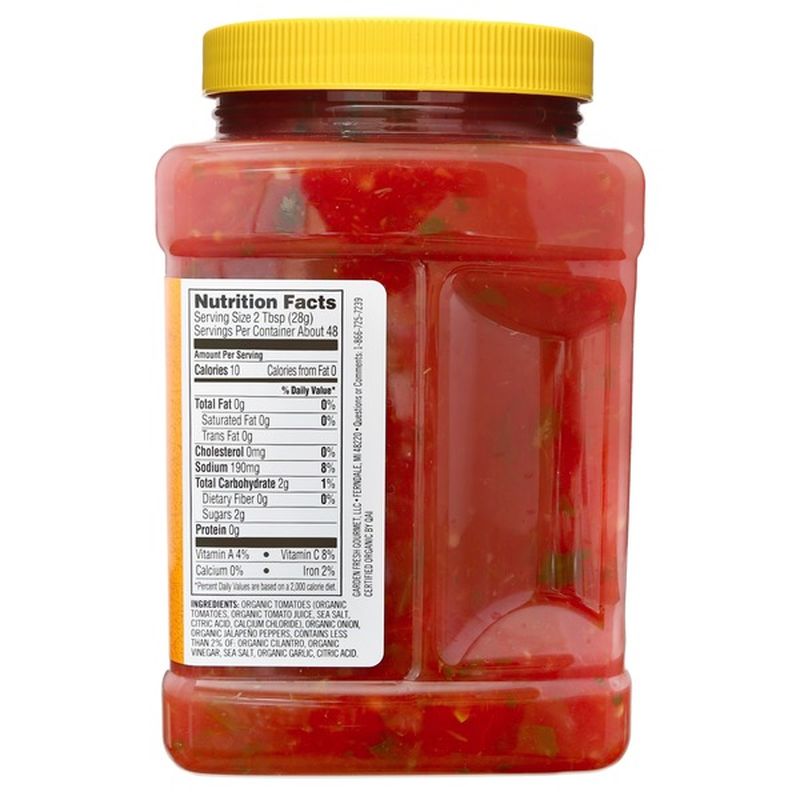 Garden Fresh Gourmet Organic Salsa, 48 oz