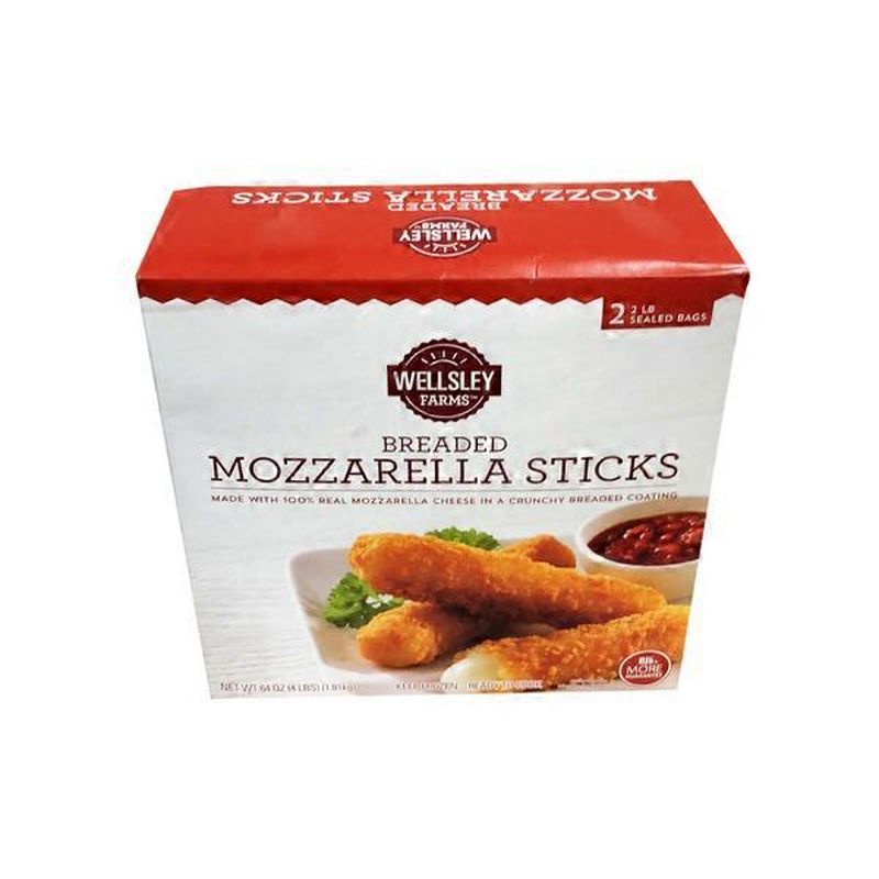 Wellsley Farms Breaded Mozzarella Sticks (4 lb) Instacart
