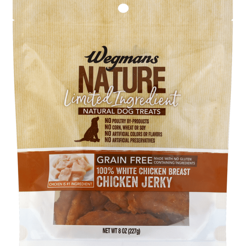 Wegmans Nature Natural Dog Treats, 100 White Chicken Breast Jerky (8