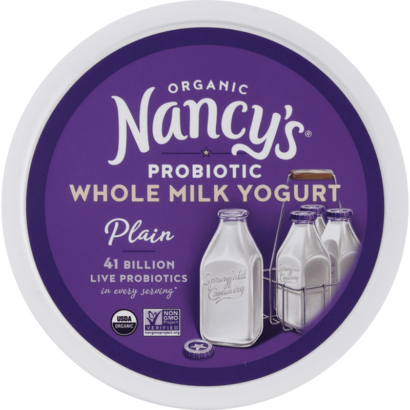 Nancy's Yogurt, Organic, Plain, Whole Milk (32 oz) Instacart