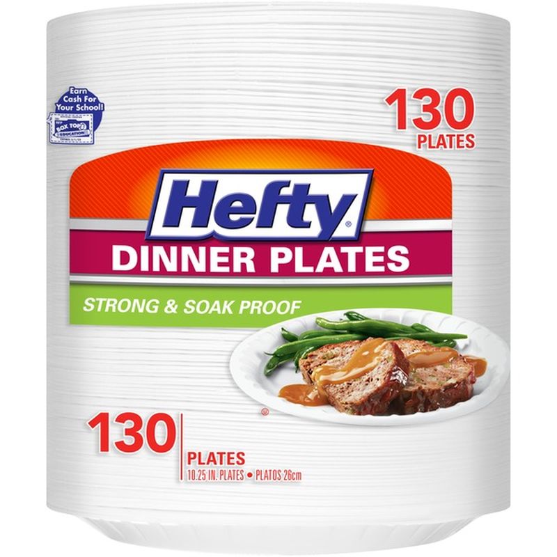 Hefty Foam Hefty 10.25 In. Dinner Foam Plates (130 ct) Instacart