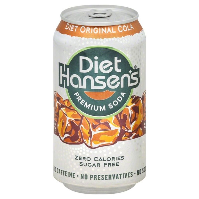 Hansen's Premium Soda, Sugar Free, Diet, Original Cola (12 fl oz ...