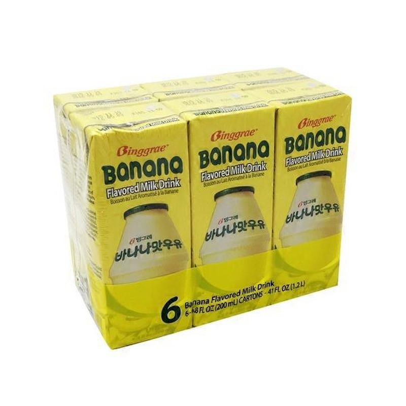 Binggrae Banana Flavored Milk Drink (6.8 fl oz) Instacart