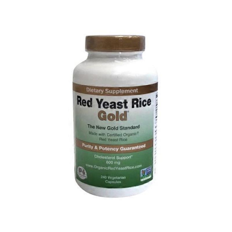 Red Yeast Rice Gold Red Yeast Rice 600 Mg Cholesterol Support Dietary