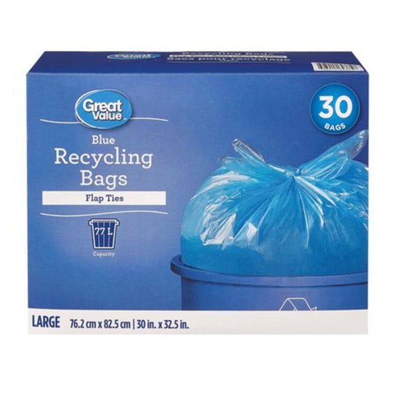 Great Value Blue Recycling Bags (each) Instacart