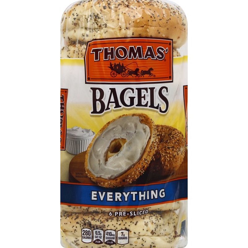Thomas Everything PreSliced Bagels (20 oz) from Price Chopper Instacart