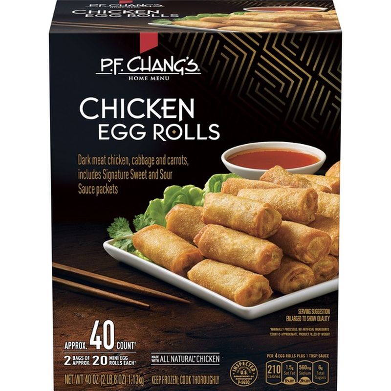 P.F. Chang's Chicken Mini Egg Roll (40 oz) Instacart