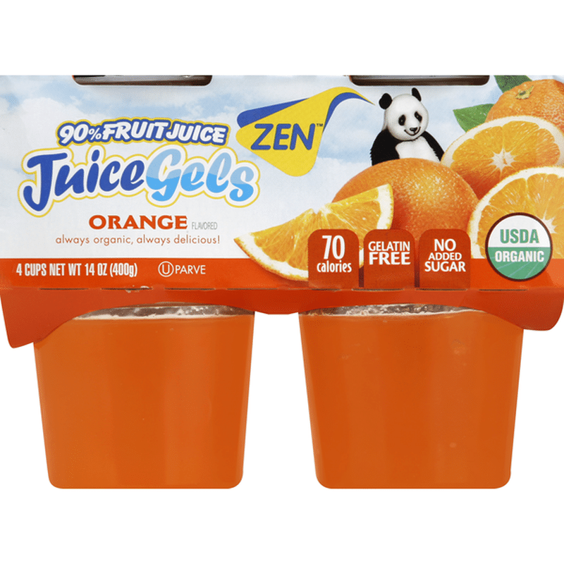 Zen Juice Gels, Orange Flavored (4 each) Delivery or Pickup Near Me