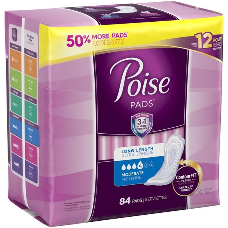 Poise Incontinence Pads (84 ct) from Walmart Instacart