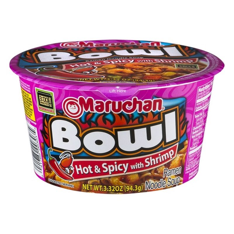 Maruchan Ramen Noodles, with Vegetables, Hot & Spicy with Shrimp (3.32
