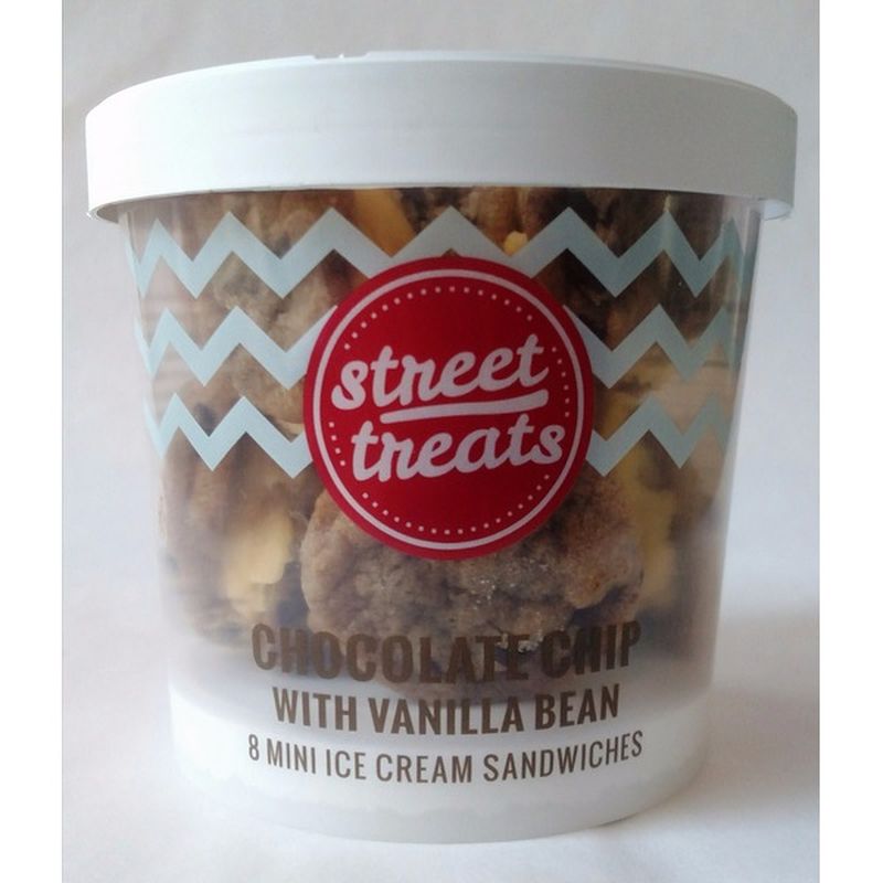 Street Treats Chocolate Chip With Vanilla Ice Cream Sandwiches