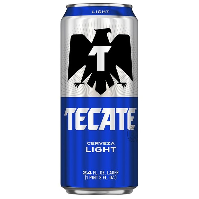 Tecate Light Mexican Lager Beer (24 oz) - Instacart