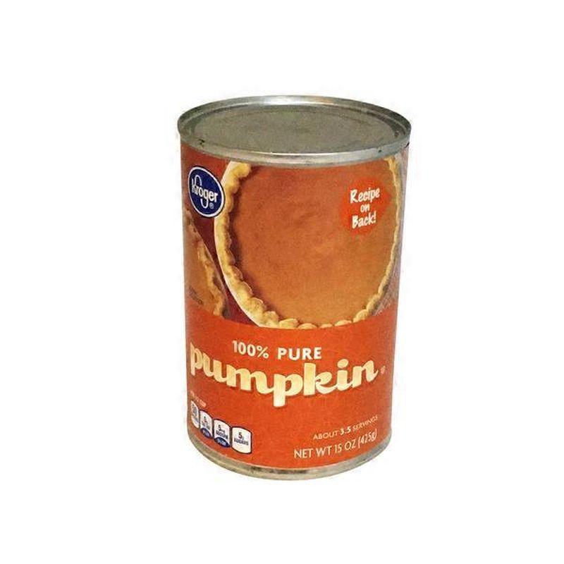 Kroger 100% Pure Pumpkin (15 oz) - Instacart