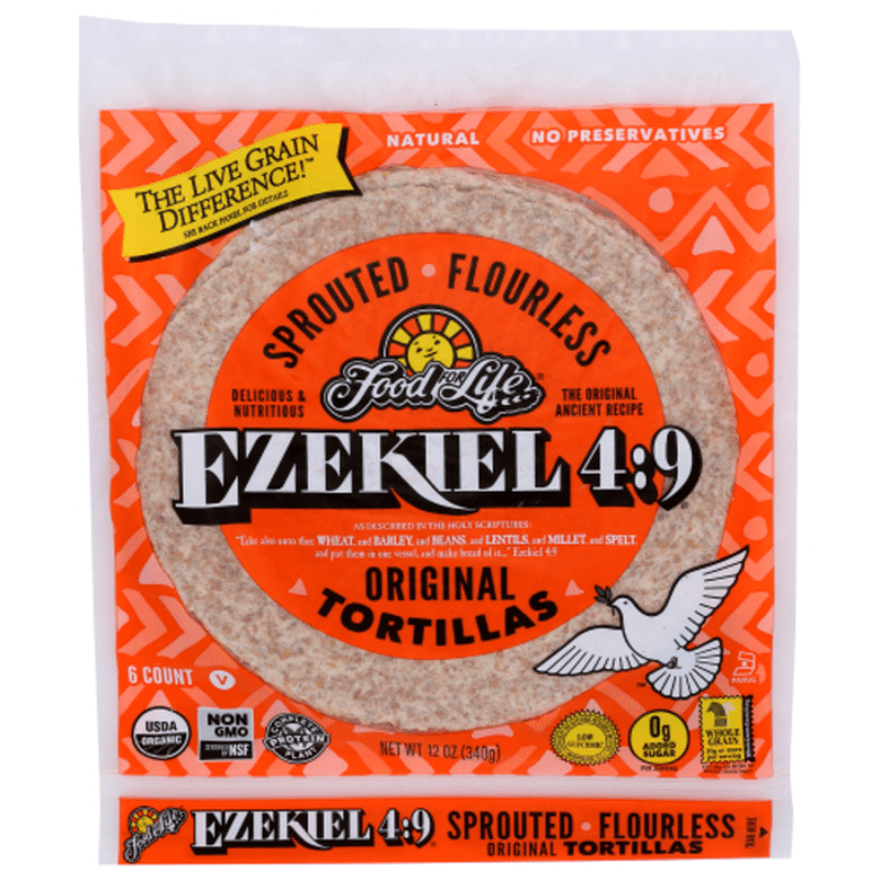 Food for Life Organic Sprouted Grain Tortillas 8 Inch (6 ct) Delivery