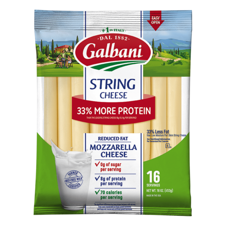 Is Galbani Mozzarella Cheese Gluten-free Galbani Dairy Galbani Reduced Fat Mozzarella String Cheese