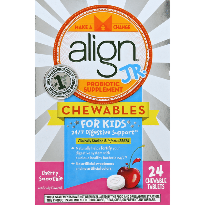 Align Jr. Chewables for Children, Daily Probiotic Supplement for Kids