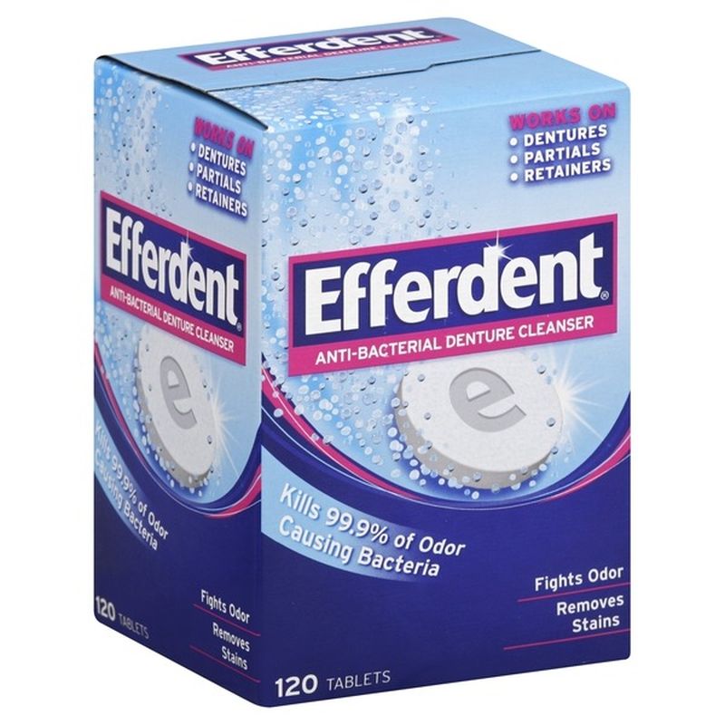 Efferdent AntiBacterial Denture Cleanser Complete Clean (126 ct) from