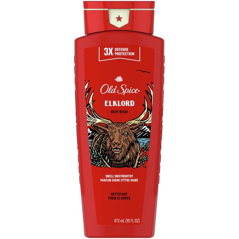 Old Spice Body Wash For Men, Elklord, Long Lasting Lather (16 oz