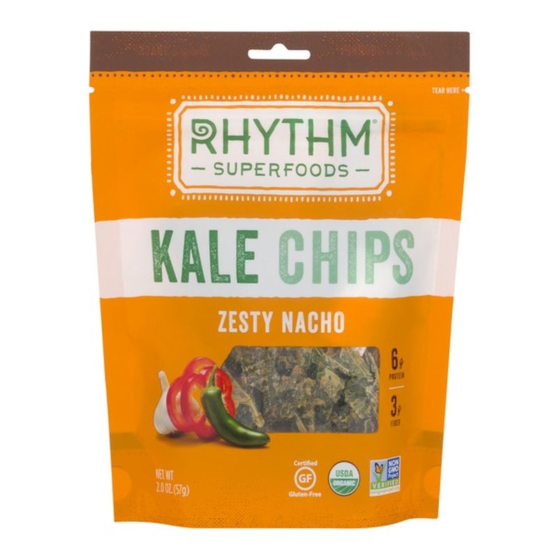 Rhythm Kale Chips, Organic, Zesty Nacho (2 oz) Instacart