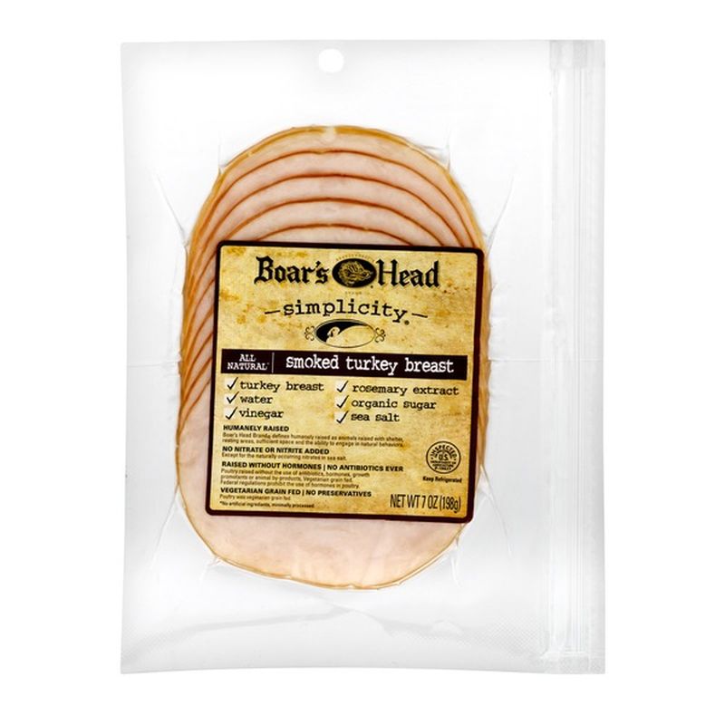 Boar's Head Simplicity Smoked Turkey Breast (7 oz) Instacart