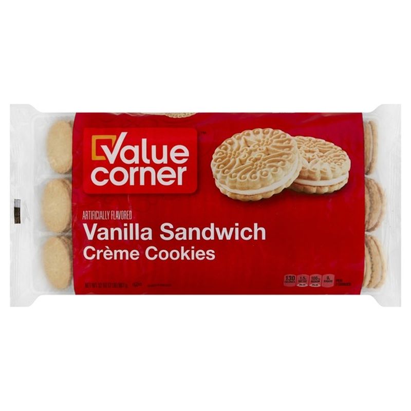 Signature Kitchens Vanilla Sandwich Creme Cookies (32 oz) Instacart