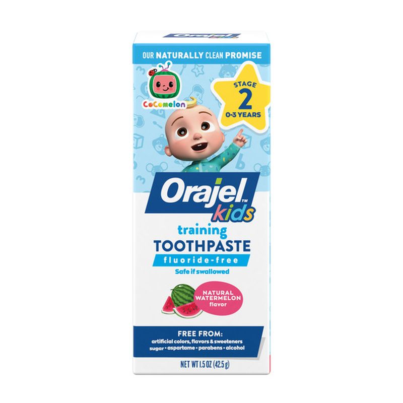 Orajel Kids Training Toothpaste FluorideFree, (1.5 oz