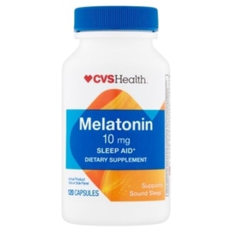 CVS Melatonin Sleep Aid Capsules 10 Mg (120 ct) Instacart