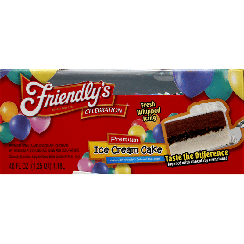 Friendlys Ice Cream Cake Premium Celebration 40 Oz Instacart 3340