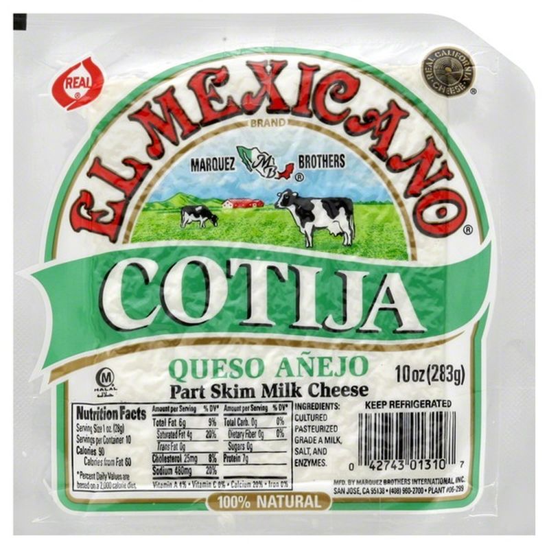 El Mexicano Cotija Queso Anejo (10 oz) - Instacart