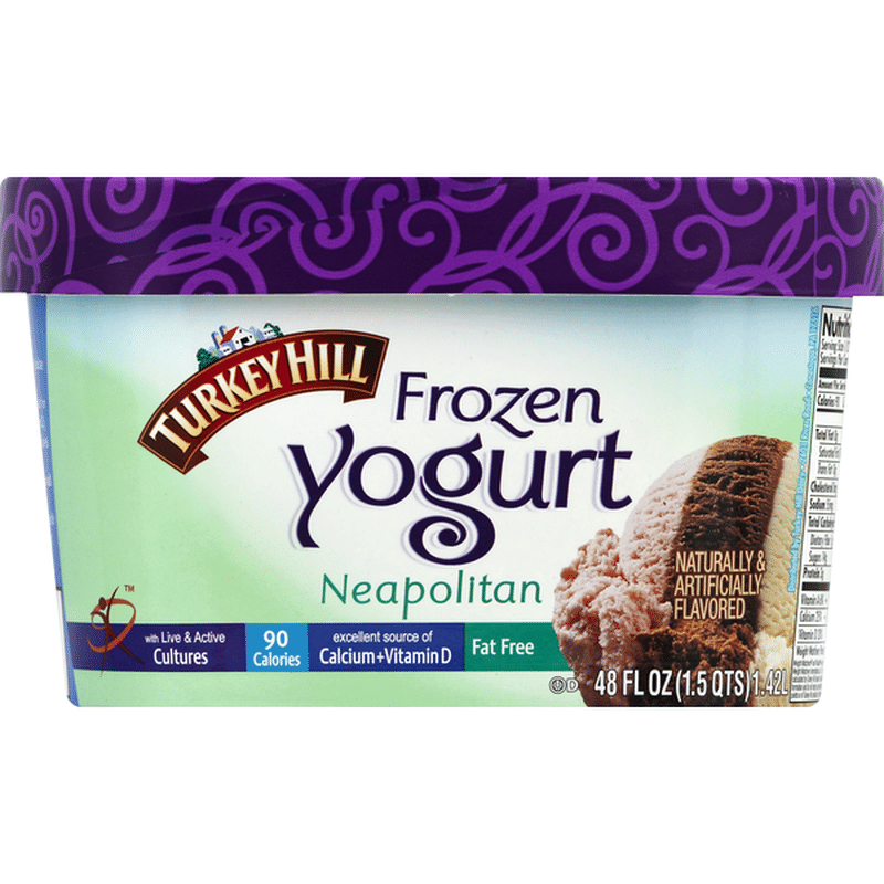 Turkey Hill Frozen Yogurt, Neapolitan (48 oz) Instacart