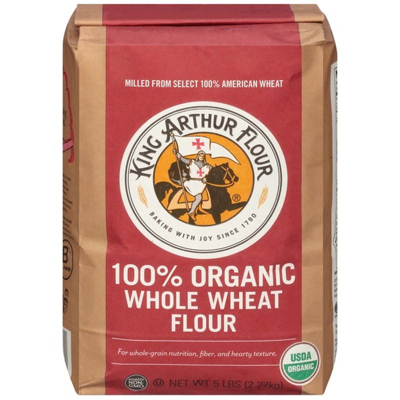 King Arthur Baking Whole Wheat Flour, 100% Whole Grain (5 lb) - Instacart