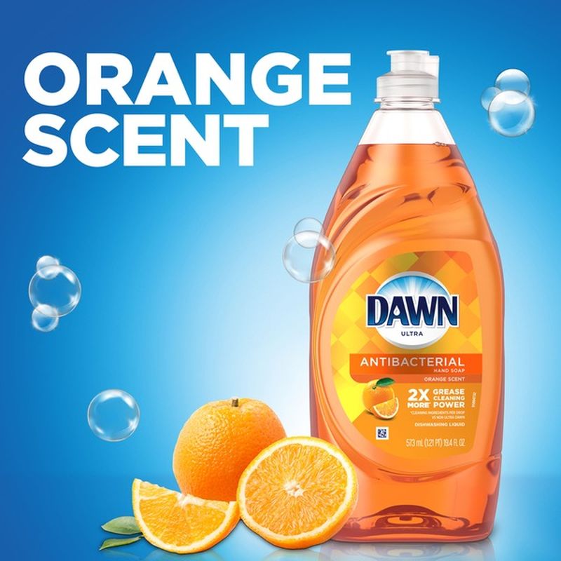 Dawn Antibacterial Hand Soap, Dishwashing Liquid Dish Soap, Orange