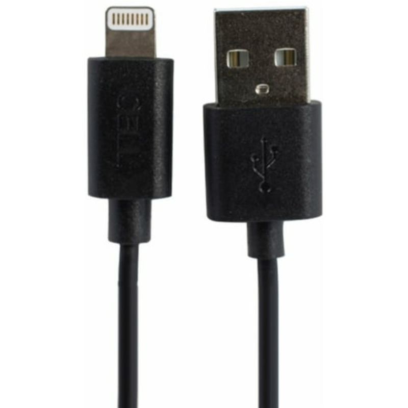 Cell Candy 4' Black USB to Lightning Sync & Charger Cable for Apple Products