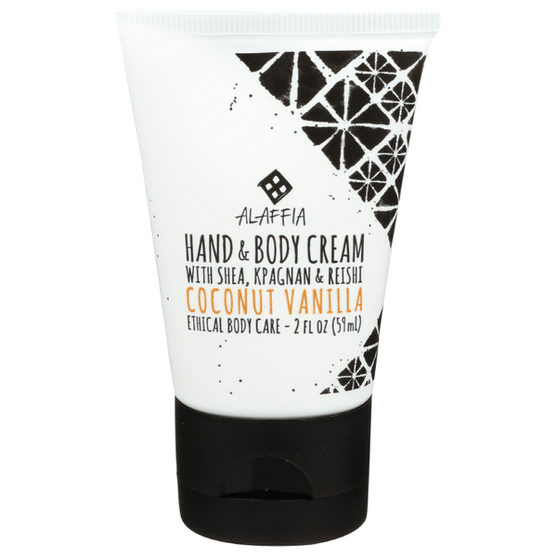 Alaffia Hand & Body Cream With Shea, Kpagnan & Reishi, Coconut Vanilla