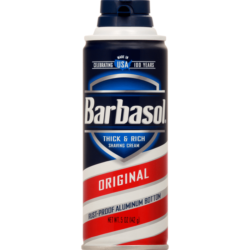 Barbasol Shaving Cream, Original, Thick & Rich (5 oz) - Instacart
