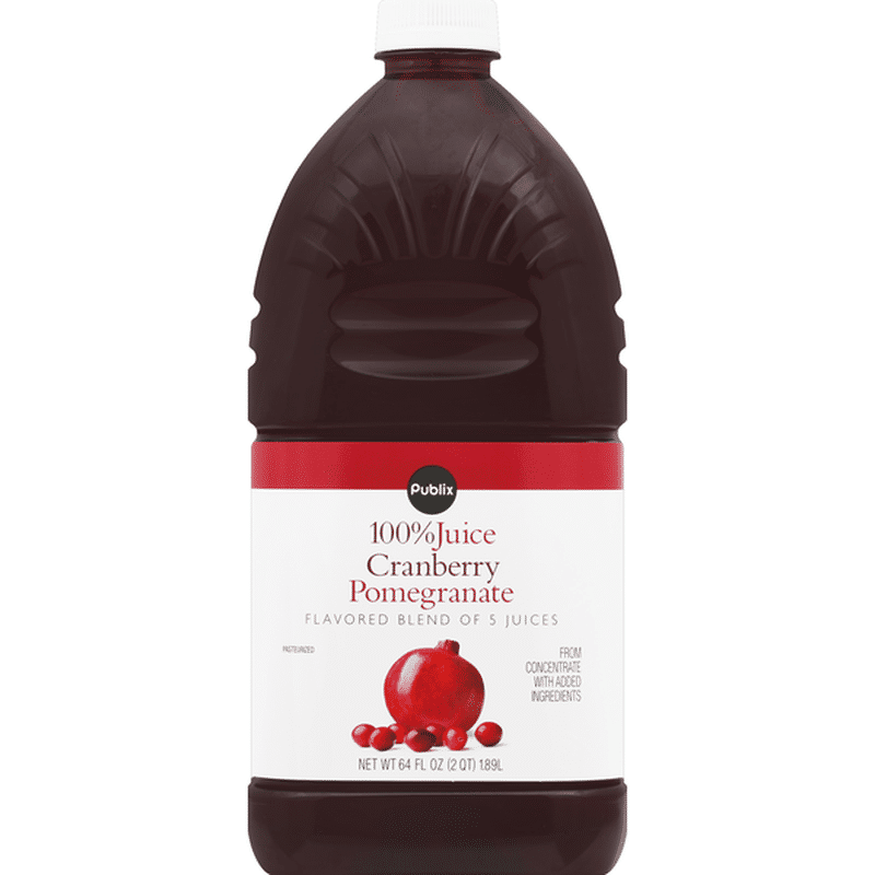 Publix 100 Juice, Cranberry Pomegranate (64 oz) Instacart
